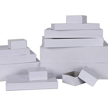 MOMONI 13 Piece Premium White Gift Boxes Set for Gifts