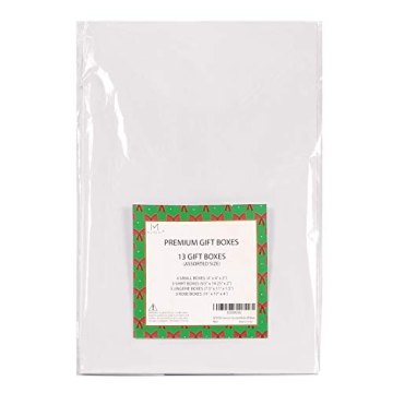 MOMONI 13 Piece Premium White Gift Boxes Set for Gifts