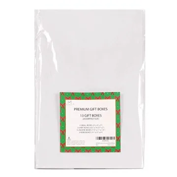 MOMONI 13 Piece Premium White Gift Boxes Set for Gifts