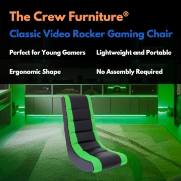 Classic Video Rocker Floor Gaming Chair for Kids and Teens