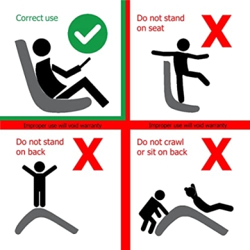 Classic Video Rocker Floor Gaming Chair for Kids and Teens