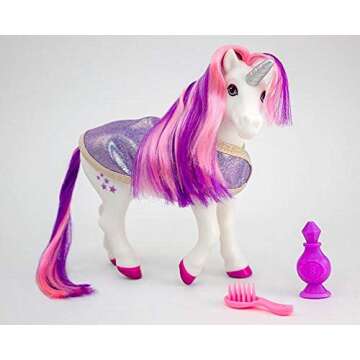 Breyer Horses Color Changing Bath Toy | Luna The Unicorn | Purple / Pink / White with Surprise Blue Color | 8.5" x 7" | Ages 3+ | Model #7233, Purple, White, Pink