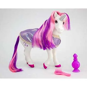 Breyer Horses Color Changing Bath Toy | Luna The Unicorn | Purple / Pink / White with Surprise Blue Color | 8.5" x 7" | Ages 3+ | Model #7233, Purple, White, Pink