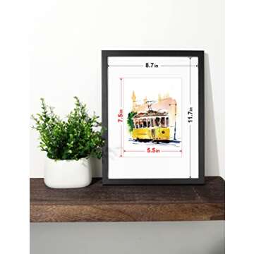 Annecy 9x12 Picture Frames (1 Pack, White), Simple Designed Photo Frame, For Pictures 9x12 for Wall ...