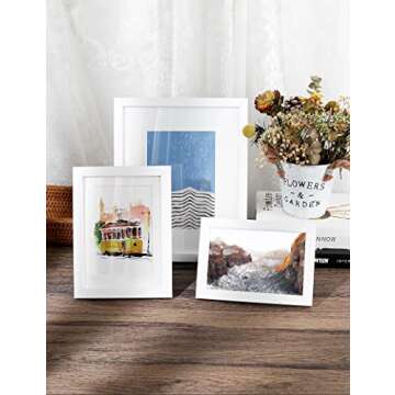 Annecy 9x12 Picture Frames (1 Pack, White), Simple Designed Photo Frame, For Pictures 9x12 for Wall Mounting, Classic Simple Home Office Decor