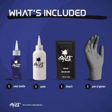 Splat Blue Envy Semi-Permanent Hair Dye Kit for Vibrant Color