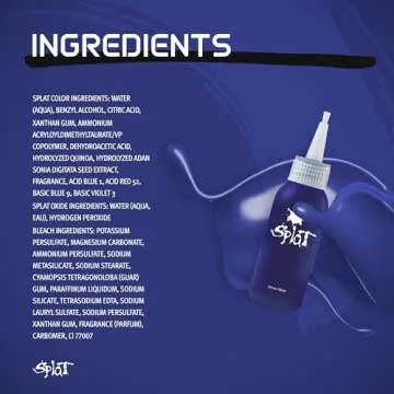 Splat Blue Envy Semi-Permanent Hair Dye Kit for Vibrant Color