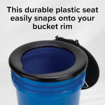 Camco Bucket Toilet Seat - Portable Toilet Solution for Camping