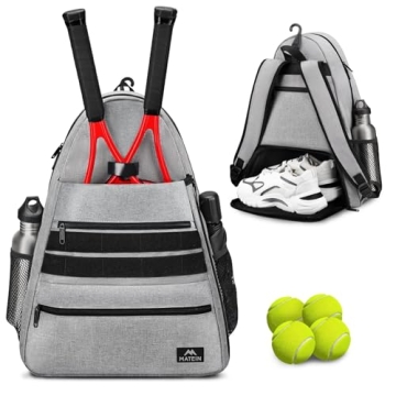 MATEIN Tennis Bag - Large Waterproof Backpack for Rackets and Shoes