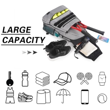 MATEIN Large Tennis Backpack with Shoe Compartment