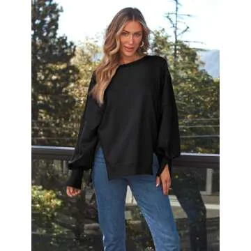 Trendy Queen Womens Oversized Sweatshirts Hoodies Crewneck Shirts Fall Outfits Teen Girls Y2k Winter...