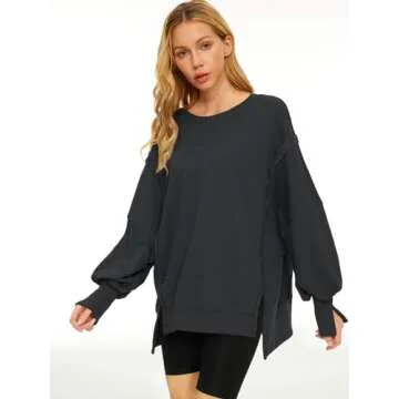 Trendy Queen Oversized Sweatshirt for Women and Teens
