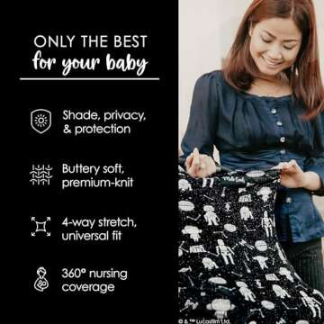 Milk Snob Star Wars 5-in-1 Baby Cover for Nursing and More