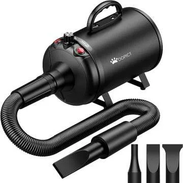 5.2HP Pet Grooming Dryer with Adjustable Settings