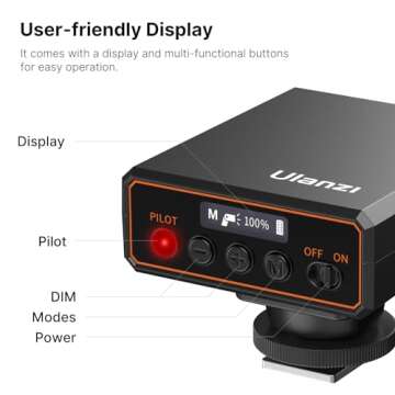 VIJIM LM20 Mini Flash Speedlite for Canon/Fuji/Sony/Nikon/Panasonic Olympus Pentax, Digital Camera Speedlight, L044GBB1