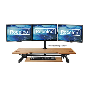 Rocelco 46" Height Adjustable Desk Converter for Comfort