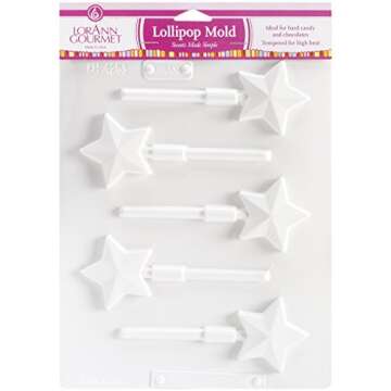 LorAnn Oils Stars Lollipop Plastic Sheet Mold