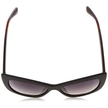 TAHARI womens Th558 UV Protective Cat Eye Women s Sunglasses Wear Year Round Elegant Gifts for Women 57 mm, Black & Tortoise, 70 mm US