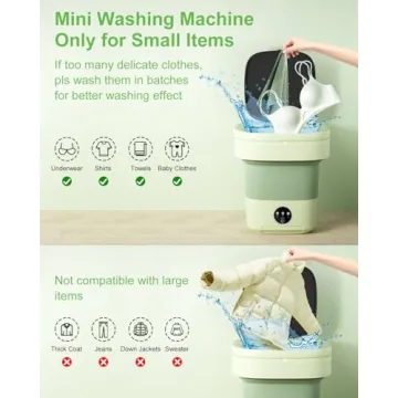 Portable Washing Machine for Travel, Camping, Delicates