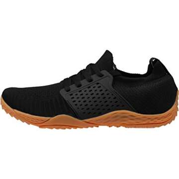 WHITIN Men's Trail Running Shoes Minimalist Barefoot 5 Five Fingers Wide Width Size 9 Toe Box Gym Wo...
