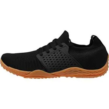WHITIN Men's Trail Running Shoes Minimalist Barefoot 5 Five Fingers Wide Width Size 9 Toe Box Gym Wo...