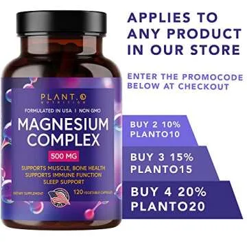Plant.O Premium Vegan Magnesium Supplement for Sleep