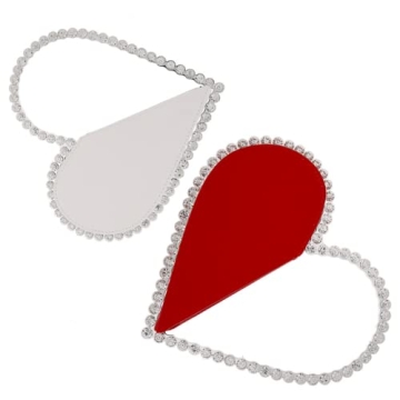 Stylish Women's Evening Clutch Bag in Love Red