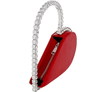 Stylish Women's Evening Clutch Bag in Love Red