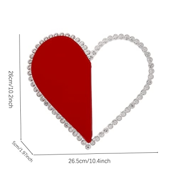 Stylish Women's Evening Clutch Bag in Love Red