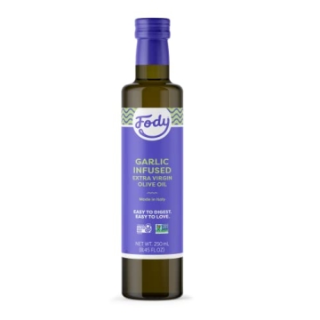 Fody Foods Vegan Garlic Infused Olive Oil - Low FODMAP Certified, Gut Friendly, Italian Made, Extra ...