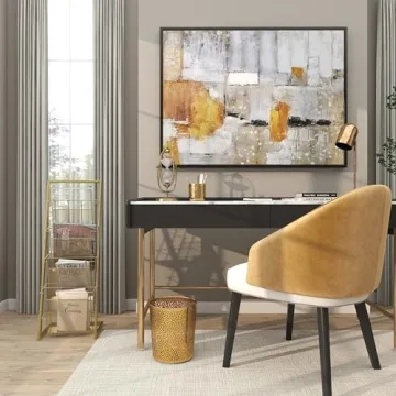 Deco 79 Gold Magazine Organizer - Stylish Storage Solution