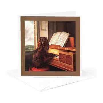 3dRose Dog Piano Greeting Cards - Quality & Charm