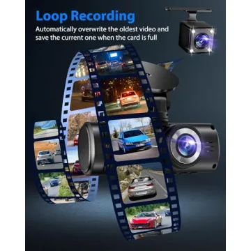 SUVCON 3 Channel Dash Cam - 1080P Front and Inside