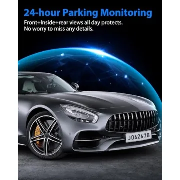 SUVCON 3 Channel Dash Cam - 1080P Front and Inside