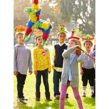 12 PCS Colorful Patterned Cardboard Sombrero Hats, Fiesta Headbands for Mexican Theme Celebration Party Favors