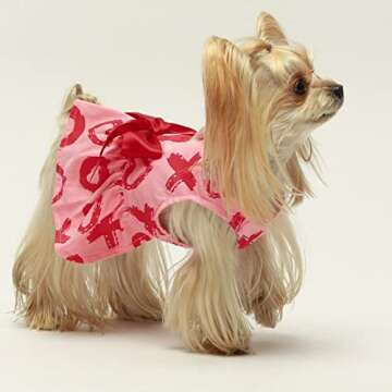 Stylish Fitwarm XOXO Dog Dress for Small Pets