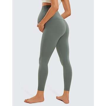 CRZ YOGA Womens Butterluxe Maternity Leggings Over The Belly 25" - Buttery Soft Workout Activewear Y...