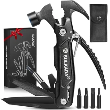Gift for Men: 15-in-1 Multitool Hammer for Camping & DIY Needs