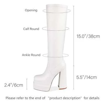 WETKISS Fashionable Platform Knee High Boots - Chic & Comfortable for Women