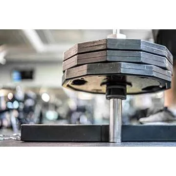 Clout Fitness Olympic Barbell Clamps Collars Quick Release Pair of Locking Weight Clips Fit 2 Inch Barbell for Weightlifting Pink