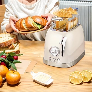 Wiltal Retro Toaster: Stylish, Safe & Compact