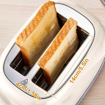 Wiltal Retro Toaster: Stylish, Safe & Compact