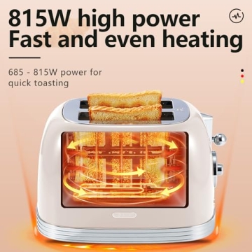 Wiltal Retro Toaster: Stylish, Safe & Compact