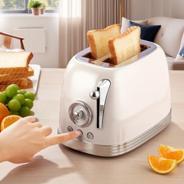 Wiltal Retro Toaster: Stylish, Safe & Compact