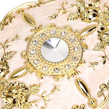 Hipiwe Vintage Metal Jewelry Box - Elegant 2-Layer Organizer