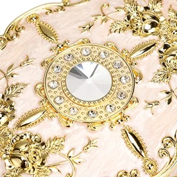 Hipiwe Vintage Metal Jewelry Box - Elegant 2-Layer Organizer