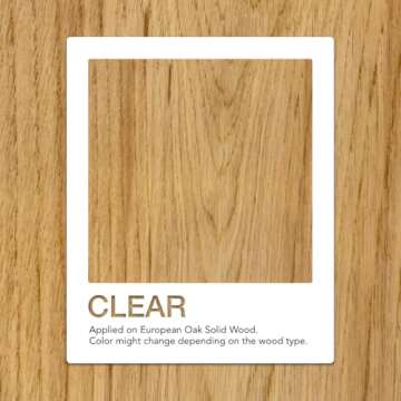 Natura Onecoat 2 Component Wood Stain Oil, 360 mL (12.17 fl oz), Clear, Easy to Apply, Very Low Odor...