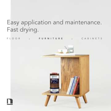 Natura Onecoat 2 Component Wood Stain Oil, 360 mL (12.17 fl oz), Clear, Easy to Apply, Very Low Odor, Linseed Oil, Interior Furniture & Flooring, Dries Fast, VOC/Solvent Free, Durable Hardwax Oil