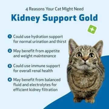 Pet Wellbeing Kidney Support Gold for Cats - Natural Kidney Support