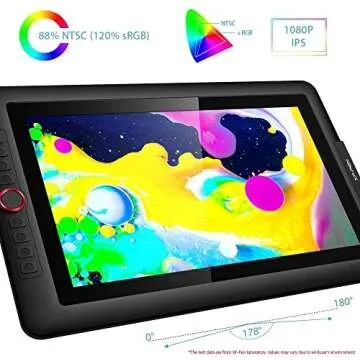 15.6" Drawing Tablet with Screen XPPen Artist 15.6 Pro Tilt Support Graphics Tablet Full-Laminated Red Dial (120% sRGB) Drawing Monitor Display 8192 Levels Pressure Sensitive & 8 Shortcut Keys